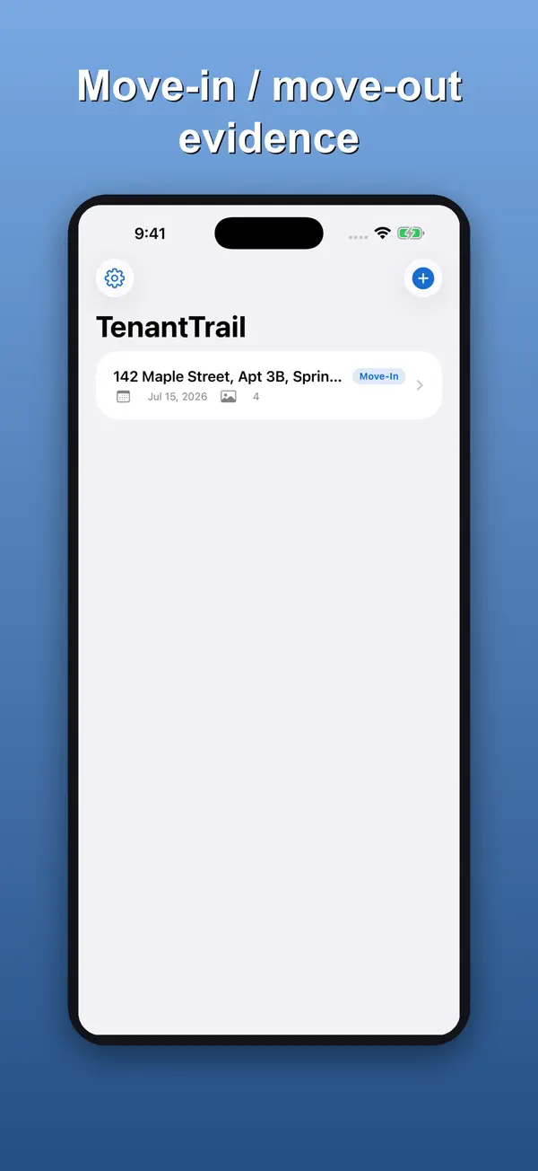 TenantTrail screenshot 1 of 2